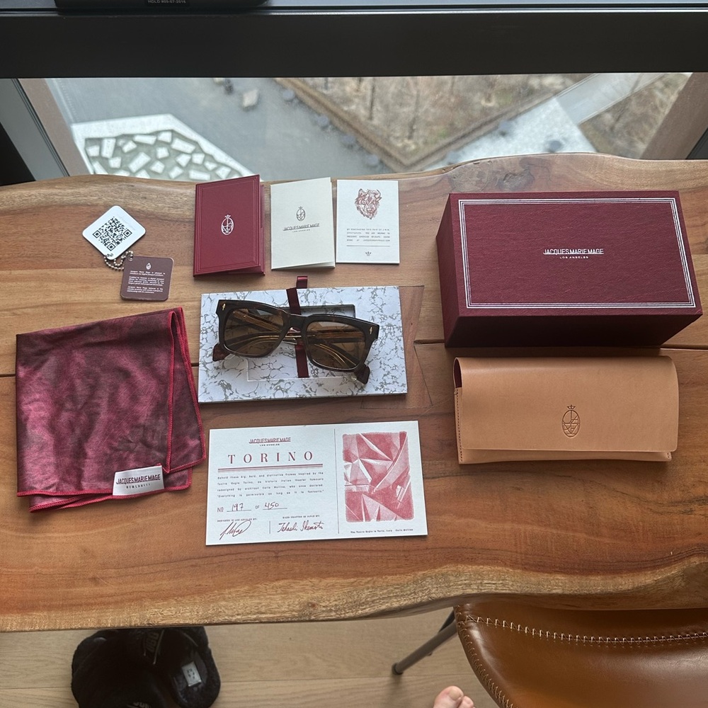 10/10 Jacques Marie Mage Torino Sunglasses Havana frame Brown Lenses